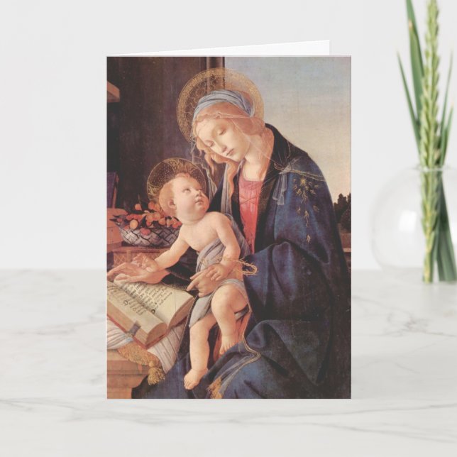 Madonna teaches the child Jesus Card (Front)