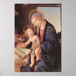 Madonna teaches the child Jesus Poster