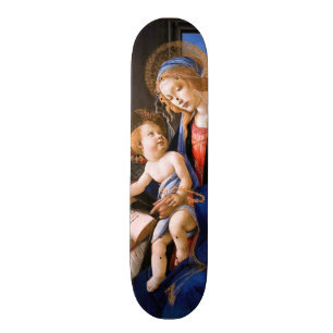 Madonna teaches the child Jesus Sandro Botticelli Skateboard