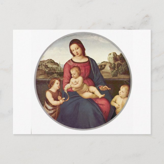 Madonna Terranuova by Raphael Postcard (Front)