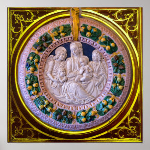 MADONNA WITH CHILD AND SAINTS POSTER