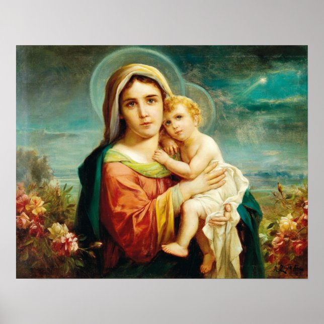 Madonna with Child by Hans Zatzka - poster (Front)