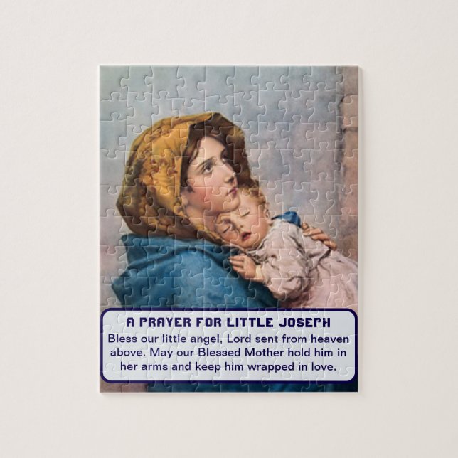 Madonna with Christ Child Baby Boy Keepsake Jigsaw Puzzle (Vertical)
