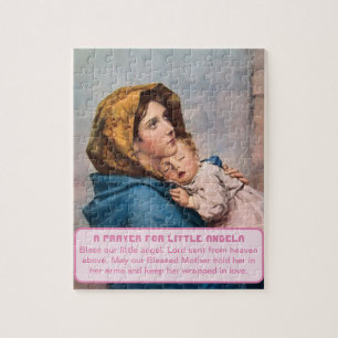 Madonna with Christ Child Baby Girl Keepsake Jigsaw Puzzle