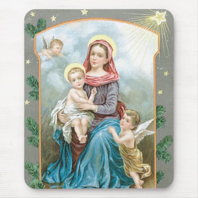 Madonna with Christ Child Mouse Mat (Front)