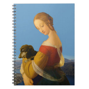"Madonna with Dachshund" Artistic Notebook
