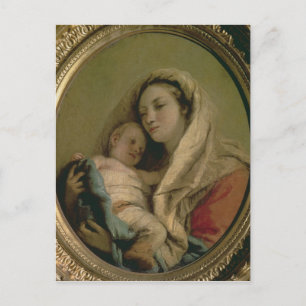Madonna with Sleeping Child, 1780s Postcard