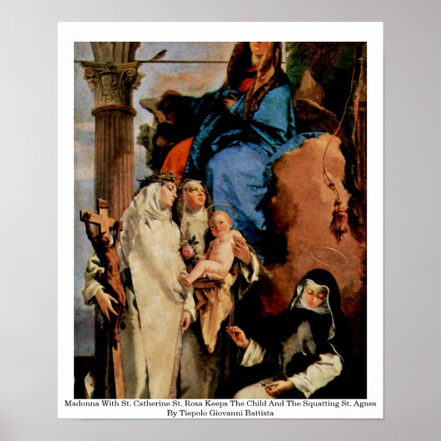 Madonna With St. Catherine St. Rosa Poster (Front)