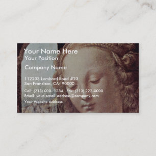 Madonna With The Carnation  By Leonardo Da Vinci Business Card