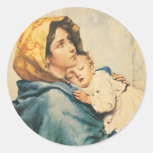 Madonnina - Roberto Ferruzzi Classic Round Sticker