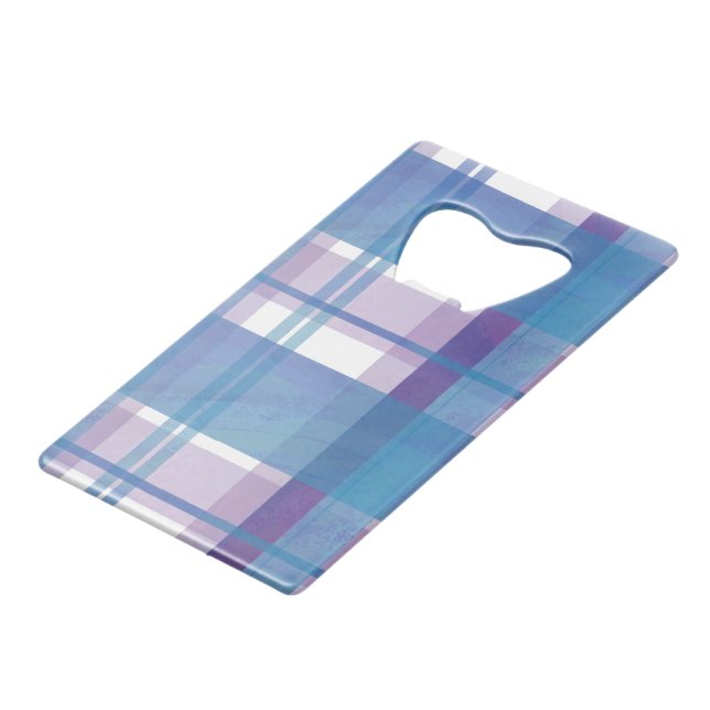 Madras Plaid Blue and Purple (Back Angled)