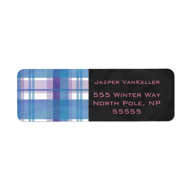Madras Plaid Blue and Purple (Front)