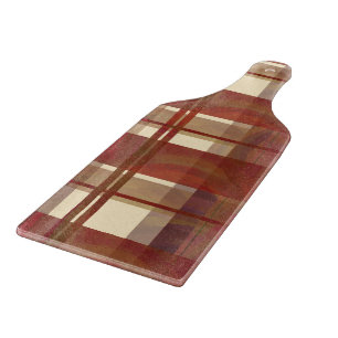 Madras Plaid Fall Red Cutting Board