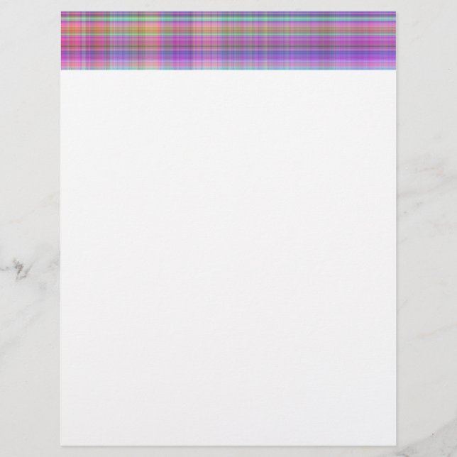 madras plaid in blue,turquoise,pink, yellow,green (Front)