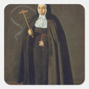 Madre Maria Jeronima de la Fuente, 1620 Square Sticker