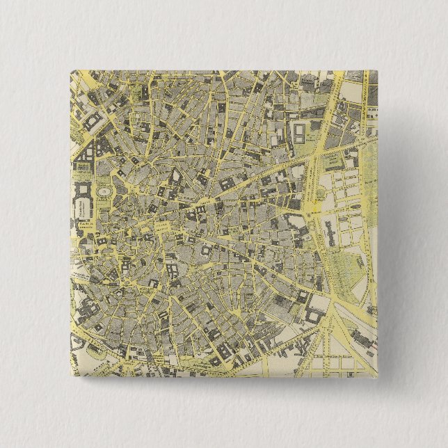 Madrid 15 Cm Square Badge (Front)