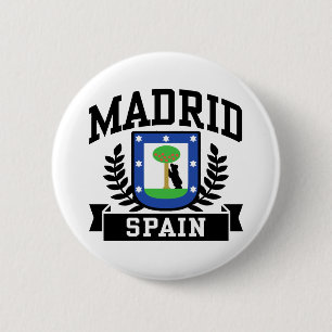 Madrid 6 Cm Round Badge