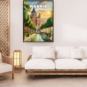 Madrid, an enchanting city, where you love to get  poster