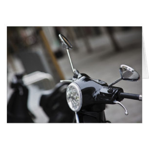 Madrid, black Vespa scooter