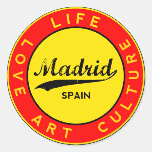 Madrid Classic Round Sticker