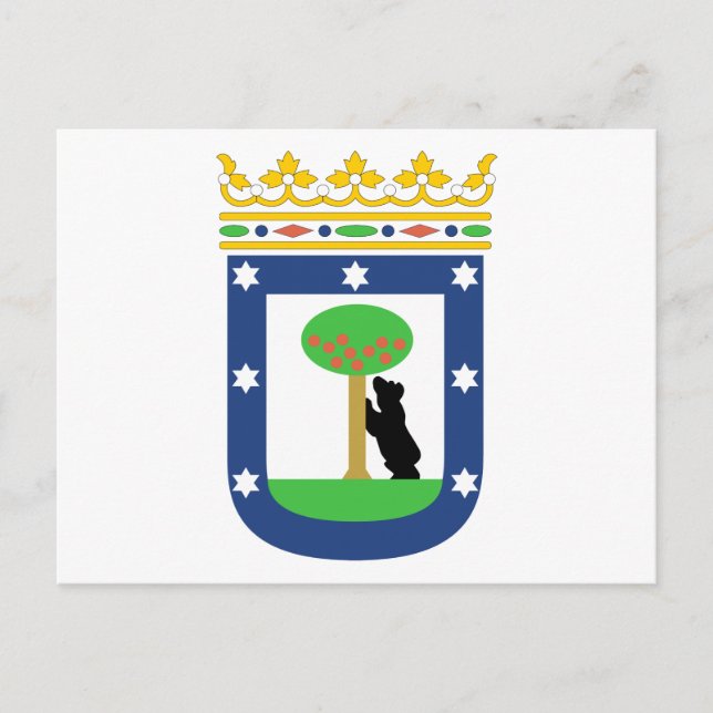 Madrid Coat Of Arms Postcard (Front)