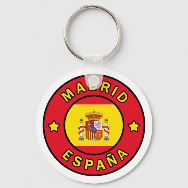 Madrid España Key Ring (Front)