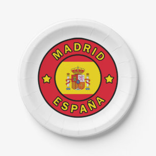Madrid España Paper Plate
