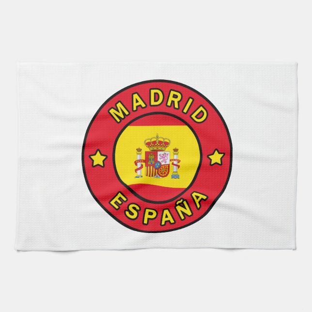 Madrid España Tea Towel (Horizontal)