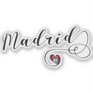 Madrid Heart Flag