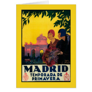 Madrid in Springtime Travel Promotional Poster