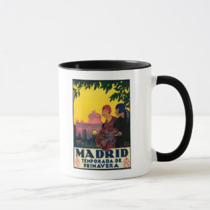 Madrid in Springtime Travel Promotional Poster Mug