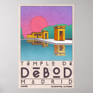 Madrid Landmark Art Print Templo De Debod