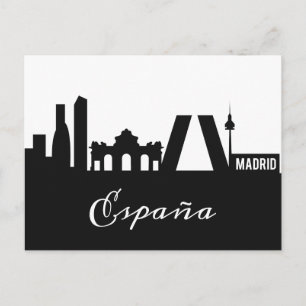Madrid Landmarks postcard