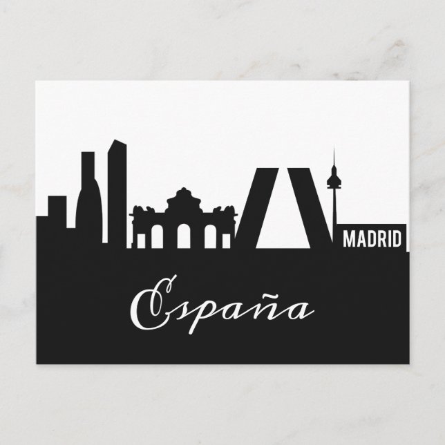 Madrid Landmarks postcard (Front)