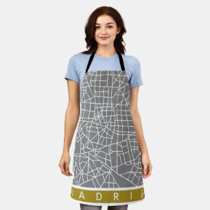 Madrid map apron