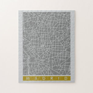Madrid map jigsaw puzzle