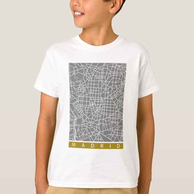 Madrid map T-Shirt (Front)