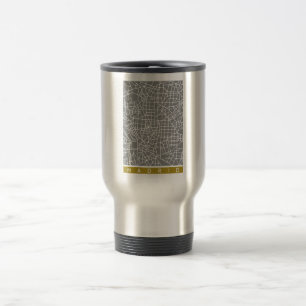 Madrid map travel mug
