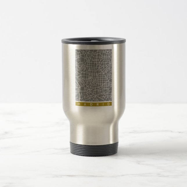 Madrid map travel mug (Center)