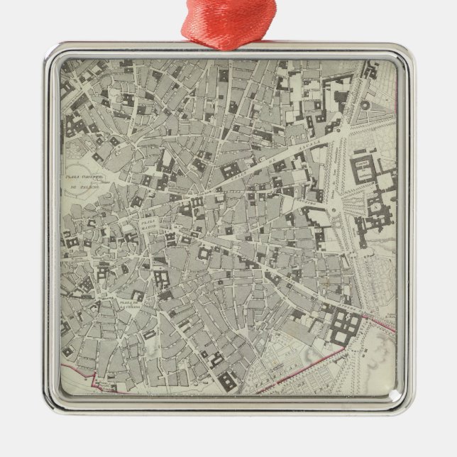 Madrid Metal Tree Decoration (Front)