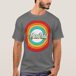 Madrid Name Shirt Vintage Madrid Circle