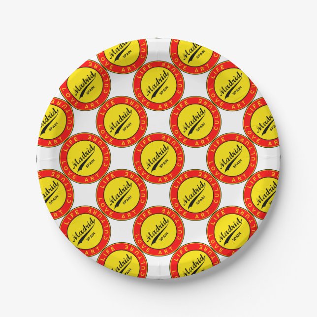 Madrid Paper Plate (Front)