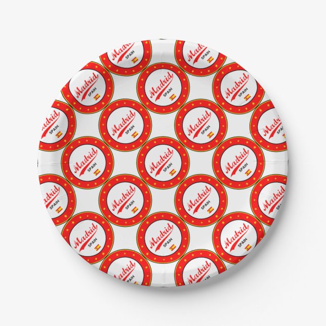 Madrid Paper Plate (Front)