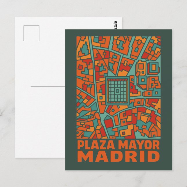 Madrid Plaza Mayor Postcard (Front/Back)