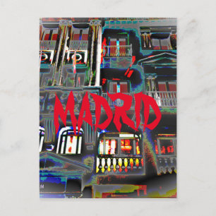 Madrid por la noche  en la Gran Vía (España) Postcard