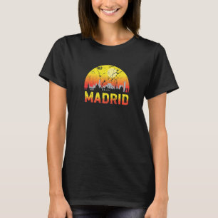 Madrid Retro Vintage Souvenir Skyline Madrid T-Shirt