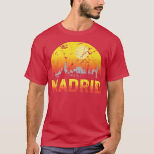 Madrid Retro Vintage Souvenir Skyline Madrid T-Shirt