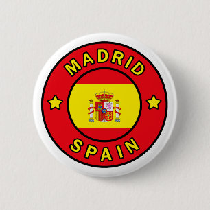 Madrid Spain 6 Cm Round Badge
