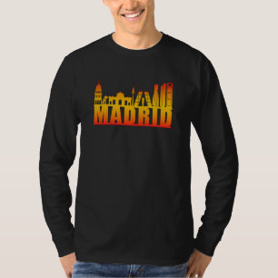 Madrid Spain City Cityscape Skyline Funny Gift T-Shirt