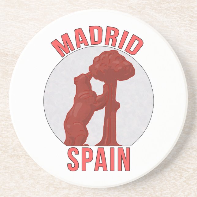 Madrid Spain Coaster (Front)